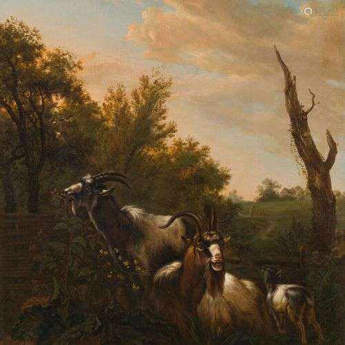 ATTRIBUE A Eugène VERBOECKHOVEN (1798/99-1881) Chèvres dans ...