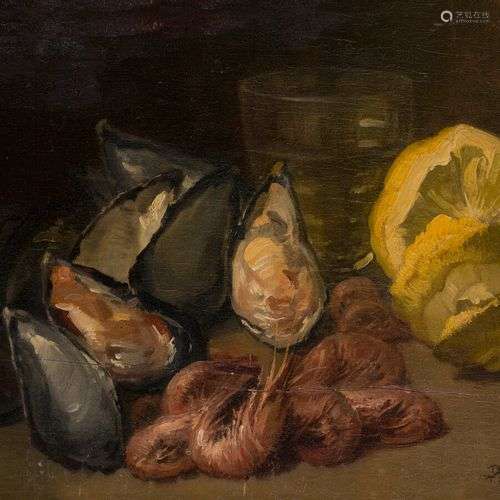 Henri PRIVAT-LIVEMONT (1861-1936) Nature morte aux fruits de...