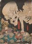 UTAGAWA KUNIYOSHI Japon, fin du XIXème siècle. Partie de tri...