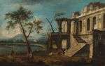 ATTRIBUE A Michele MARIESCHI (1710-1743) Caprice avec ruines...