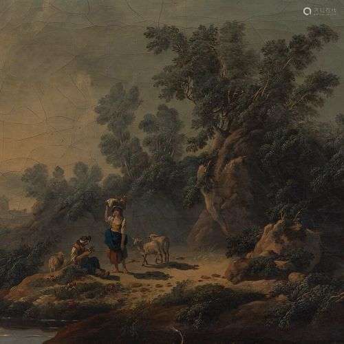 ATTRIBUE A Jean Baptiste PILLEMENT (1728-1808) Pastorale. To...