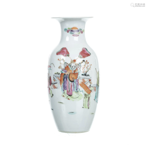 Chinese porcelain figura vase, Tongzhi