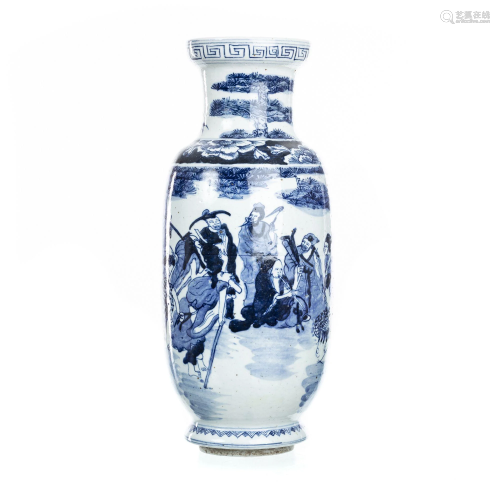 Chinese porcelain Immortals vase, Guangxu