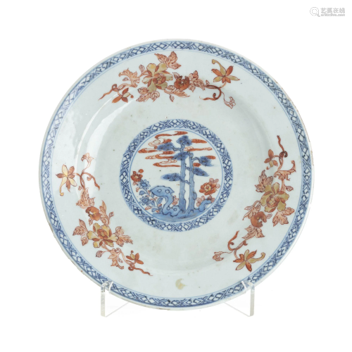 Chinese imari porcelain plate, Kangxi