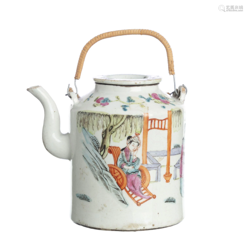 Chinese porcelain teapot, Tongzhi