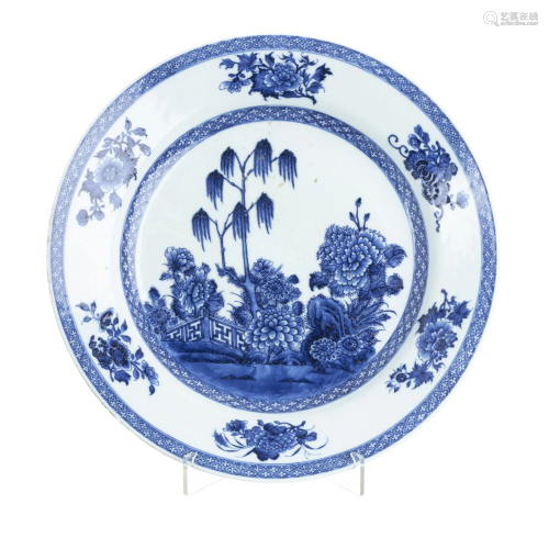 Chinese porcelain charger, Qianlong