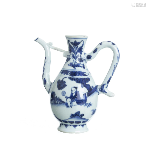 Transitional jug in Chinese porcelain