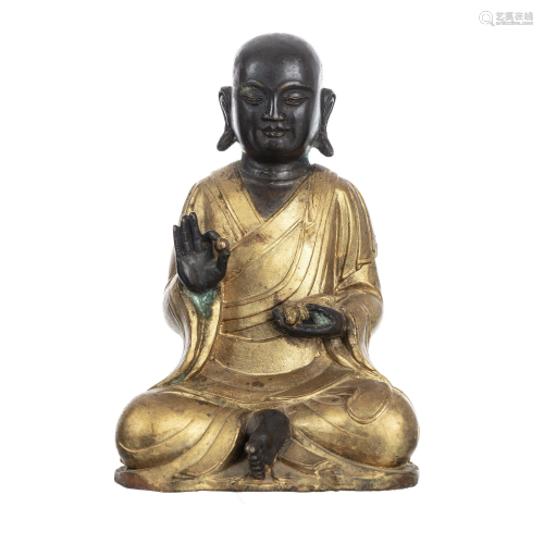 Bronze Buddhist monk