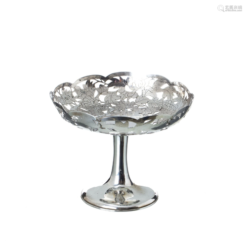 ZEE WO - Chinese silver tazza