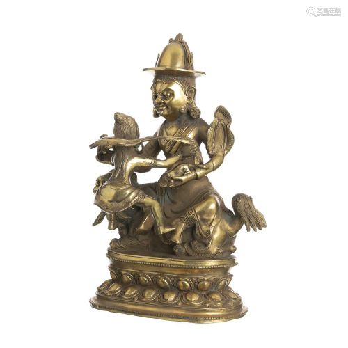 Gilt bronze Bodhisattva