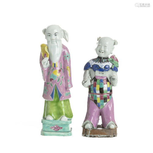 Two Chinese porcelain figures