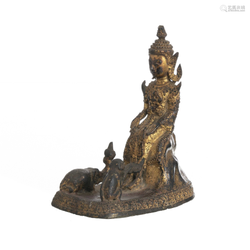 Thai gilt bronze Buddha