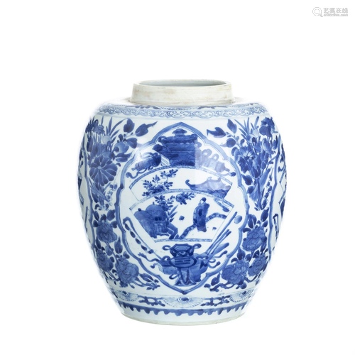 Chinese porcelain pot, Kangxi