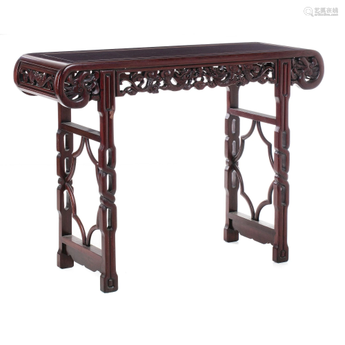 Chinese altar table with dragons, Minguo