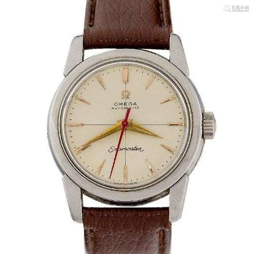 A 1950s stainless steel automatic 'Seamaster' wristwatch by ...