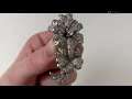 A platinum diamond clip brooch