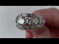 An 18k white gold diamond ring