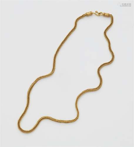 A 22k gold granulation necklace
