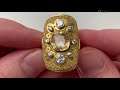 A gold granulation ring