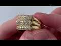 An 18k gold diamond ring