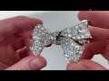 A Belle Epoque diamond bow brooch