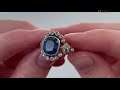 A Belle Epoque platinum sapphire ring