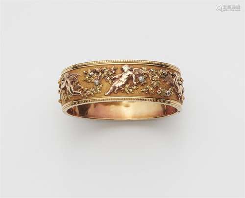 An 18k gold Napoléon III bangle