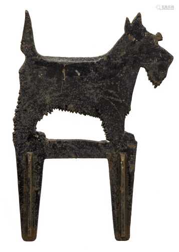 Early 20th century cast iron boot scraper in the shape of a ...