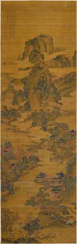 A LANDSCAPE PAINTING AFTER QIU YING (ca. 1494–1552).