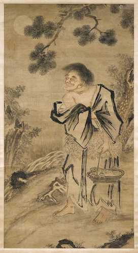 A PAINTING OF LIU HAI IN THE MOONLIGHT.