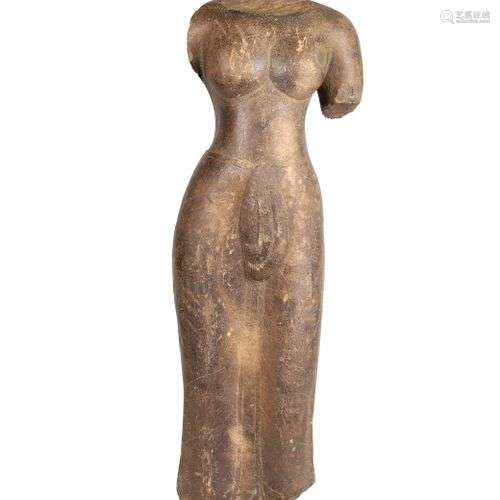 CAMBODGE, art Pré Angkorien, VIIIème-IXème siècle. Sculpture...