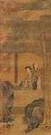 JAPON, XIXème siècle. Grande peinture sur soie représentant ...