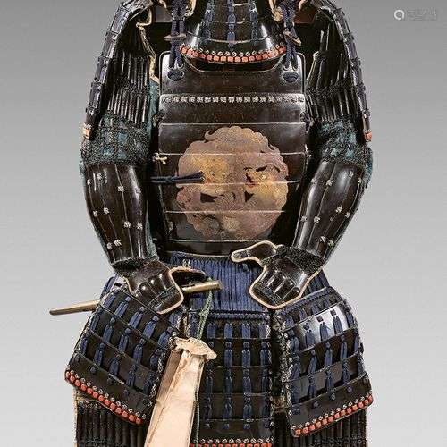 Armure de type YOKOHAGI GOMAÏ DÔ Casque en fer pat…