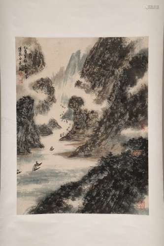 chinese fu baoshi's painting