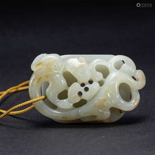 He Tian Jade Flower Ornament of the Qing Dynasty