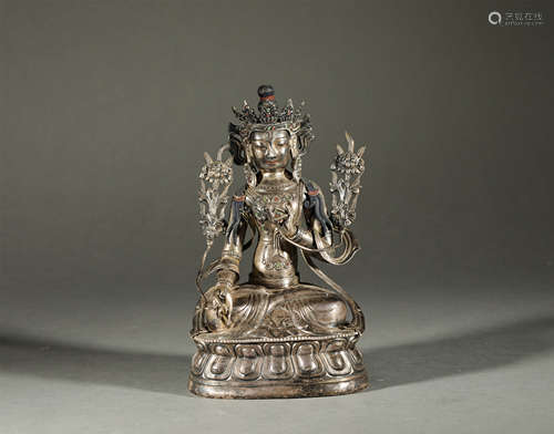 Silver Tara of the Qing Dynasty