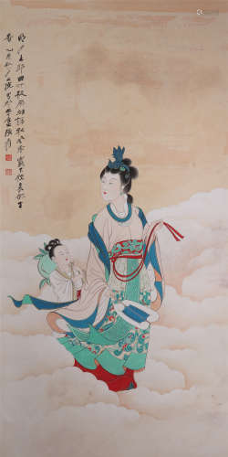 The Picture of  Buddha Painted by Zhang Daqian