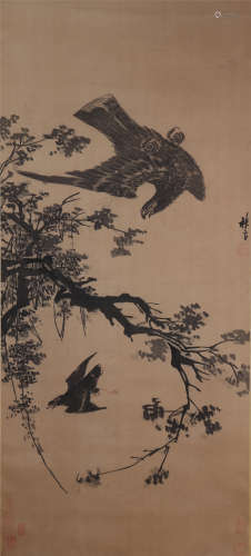 The Picture of Eagle Painted by Lin Liang