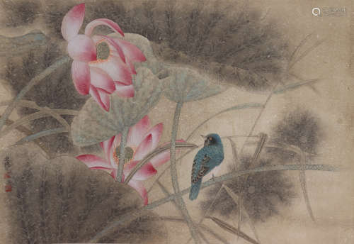 The Picture of Flowers and Birds Painted by Jiang Hongwei