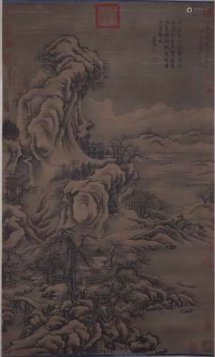 The Picture of Landscape Painted by Zhao Xi