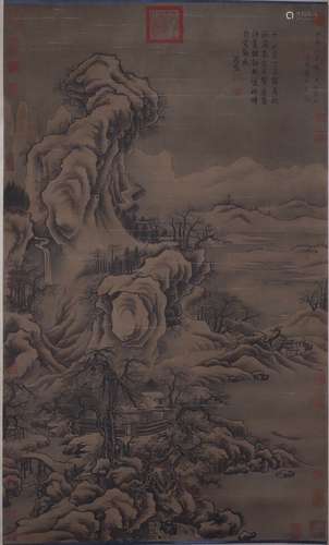 The Picture of Landscape Painted by Zhao Xi