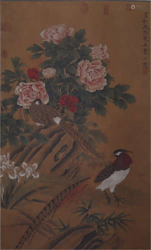 The Picture of Flowers and Birds Painted by Zhao Ji
