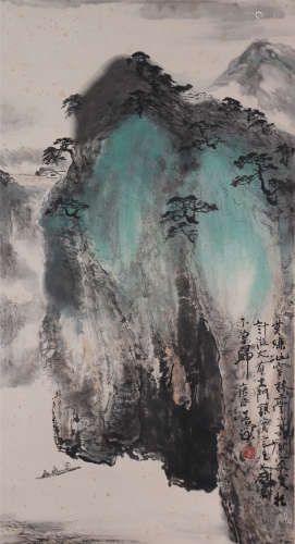The Picture of Landscape Painted by Yang Jiangqi