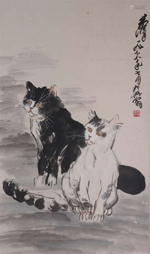 The Picture of Cat Painted by Huang Zhou