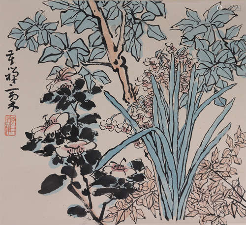 The Paicture of Flowers Painted by Li Kuchan