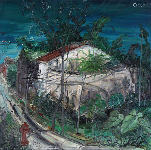 付毅兵（b.1985） 2008年作 乡景 布面油画