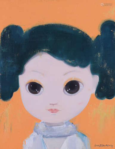 孙晓枫（b.1972） 2007年作 澄海婴儿·小立 布面油画