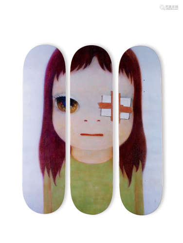 奈良美智（b.1959） 2020年作 Untitled 木制滑板