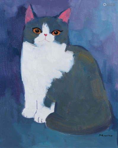 孙洪敏（b.1961） 2020年作 猫 布面油画
