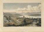 Vues de Hobart-Town (Tasmanie) Deux lithographies encadrées....